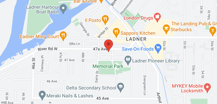 map of 308 4988 47A AVENUE